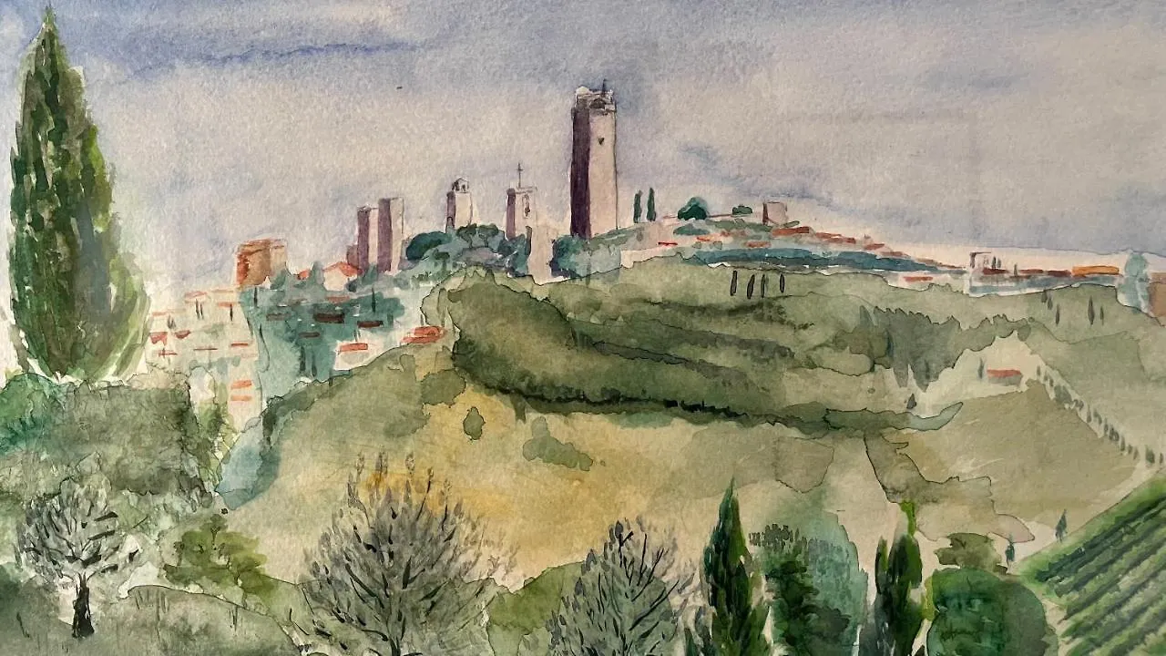 Villa Podere Montese Country House à San Gimignano Séjour à la ferme